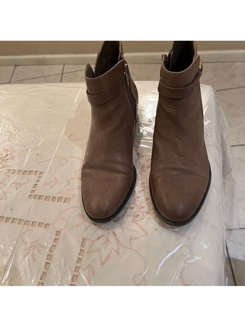 Franco Sarto Tan Ankle Booties - Picture 2 of 7